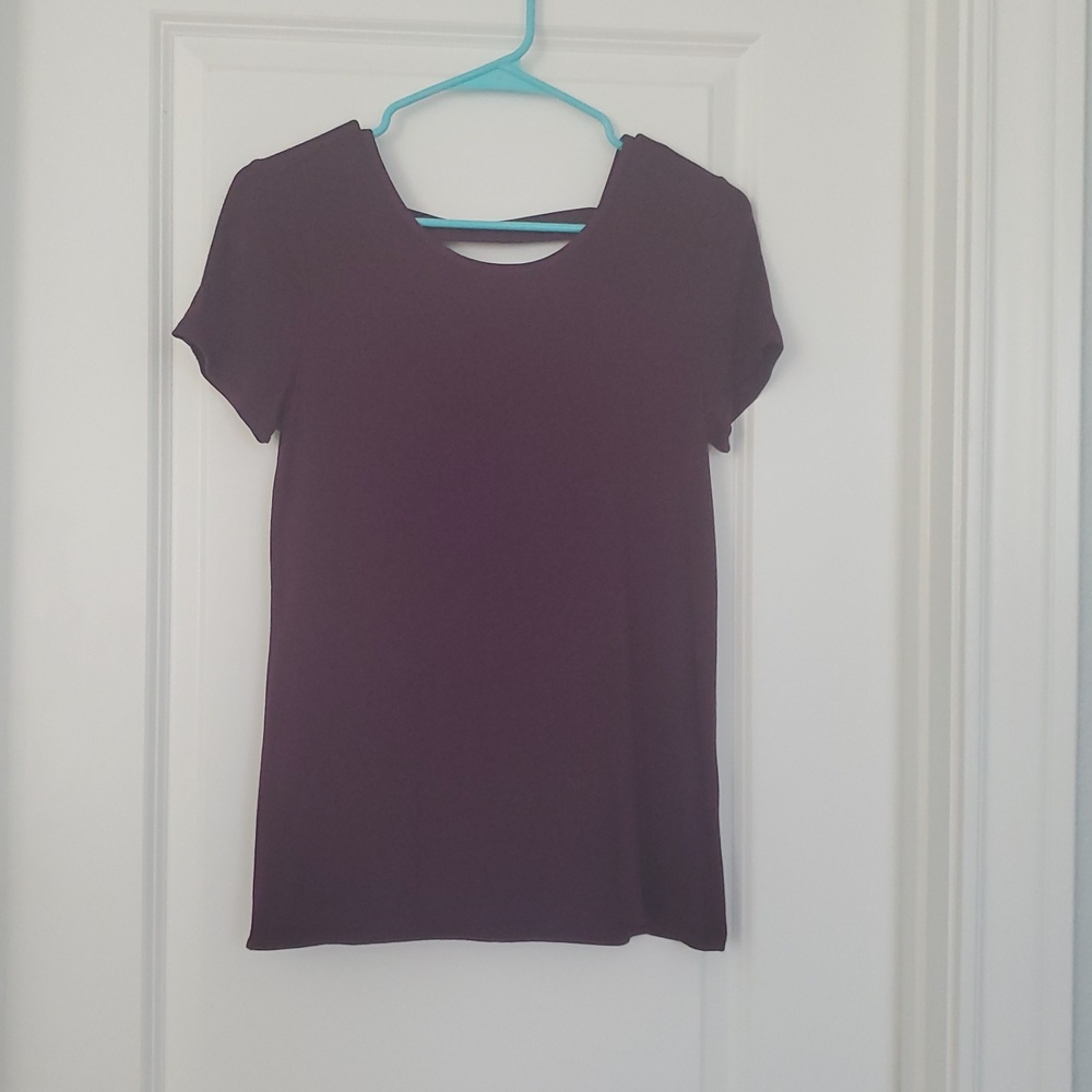 41 Hawthorn Deep Purple Short Sleeve Top